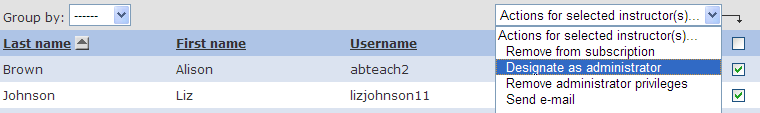 Add administrator screenshot